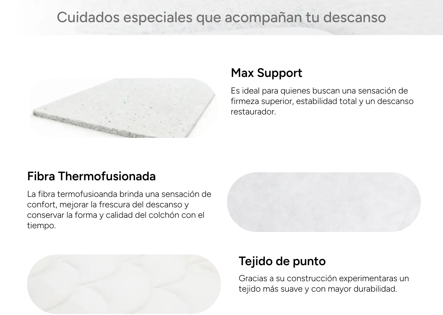 Cuidados Especiales Colchon descanso-real